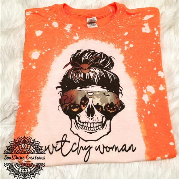 witchy woman bleached sweatshirt
